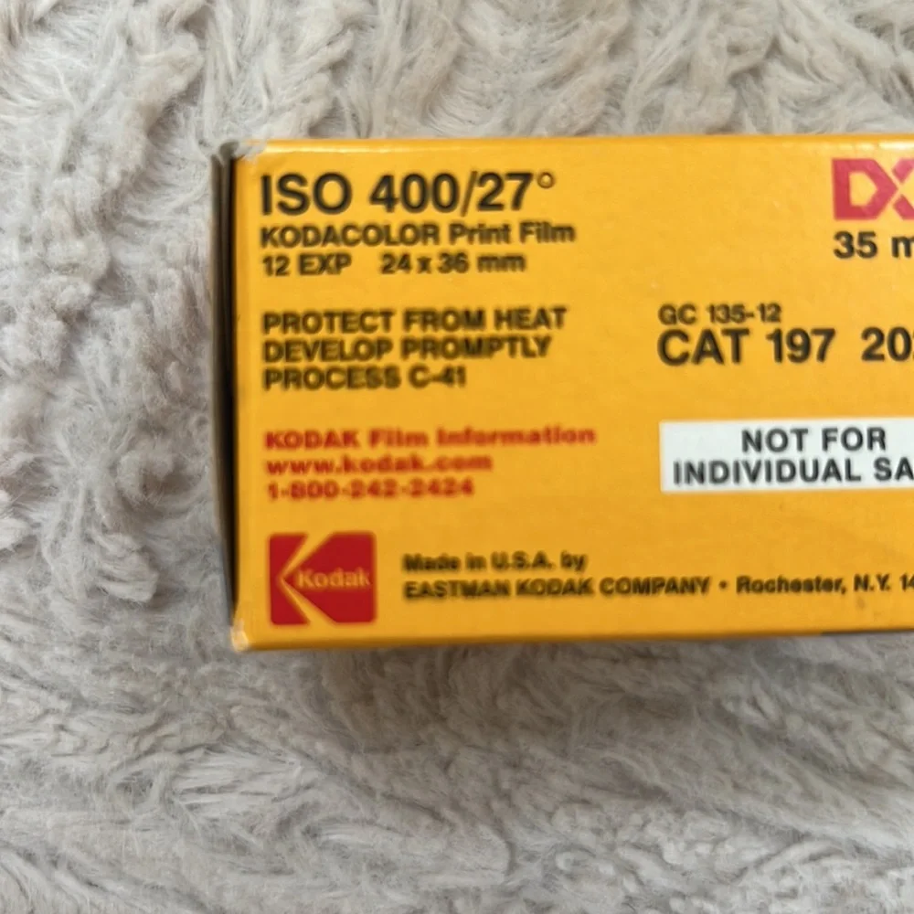 Kodak Gold Max 400 12 exp. film - new in box, vintage expired
